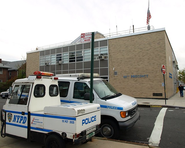 P111 NYPD Police Station Precinct 111, Bayside, Queens, New York City