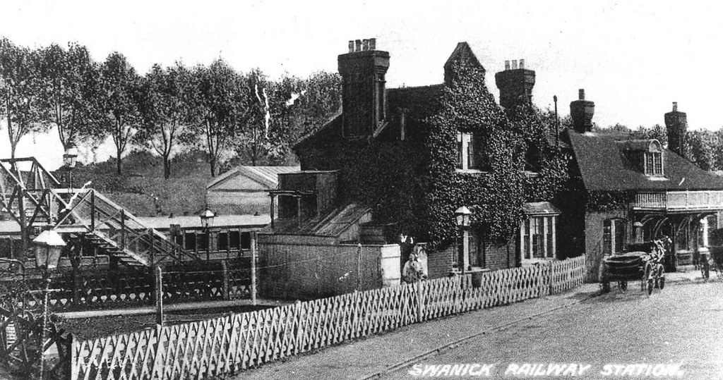 hants swanwick station road side lswr John Law Flickr