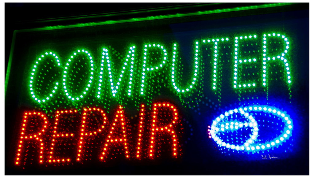 Computer Repair LED North Jefferson Street somewhere. Seth Anderson