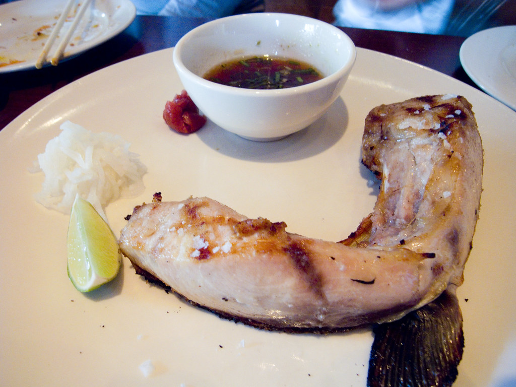 Hamachi collar, yuzu ponzu, daikon, salted plum Momofuku S… Don