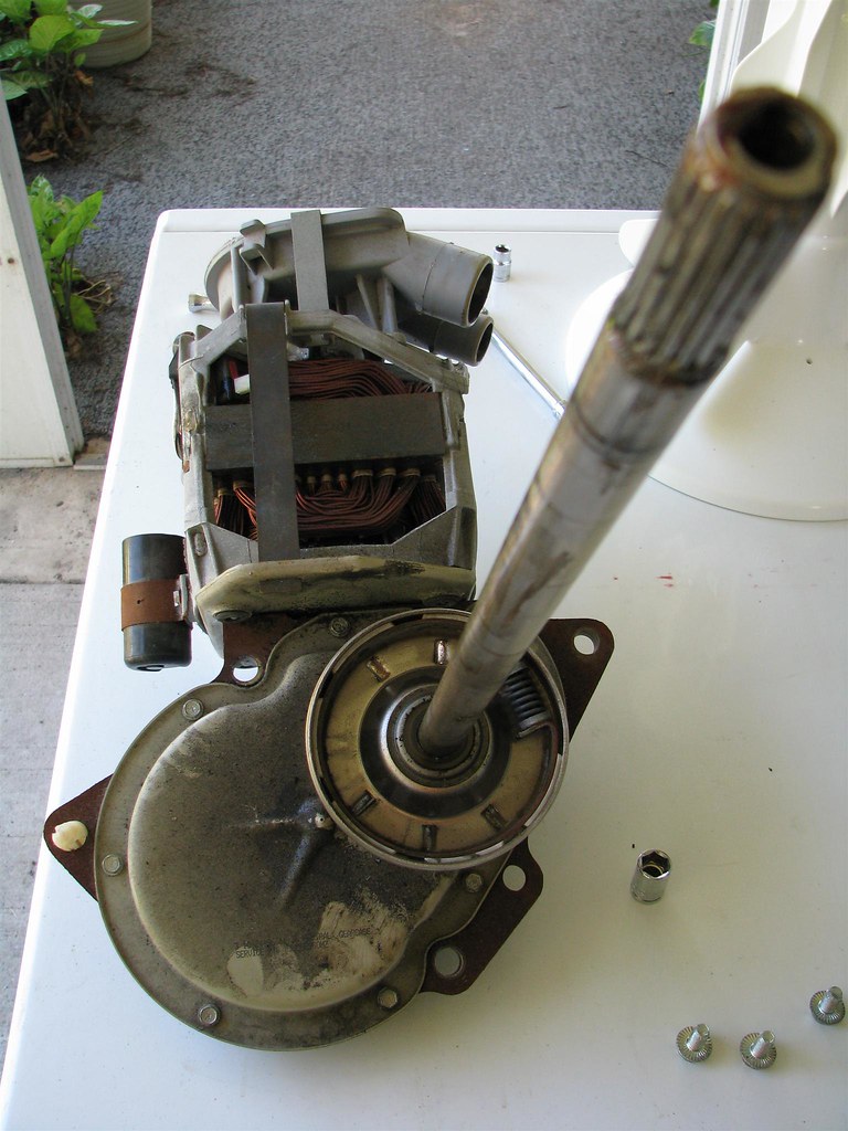 Washing Machine Motor, Transmission, and Drive Shaft Flickr