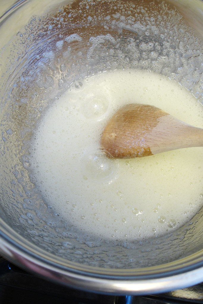 Egg white + sugar swiss meringue technique Eliza Adam Flickr