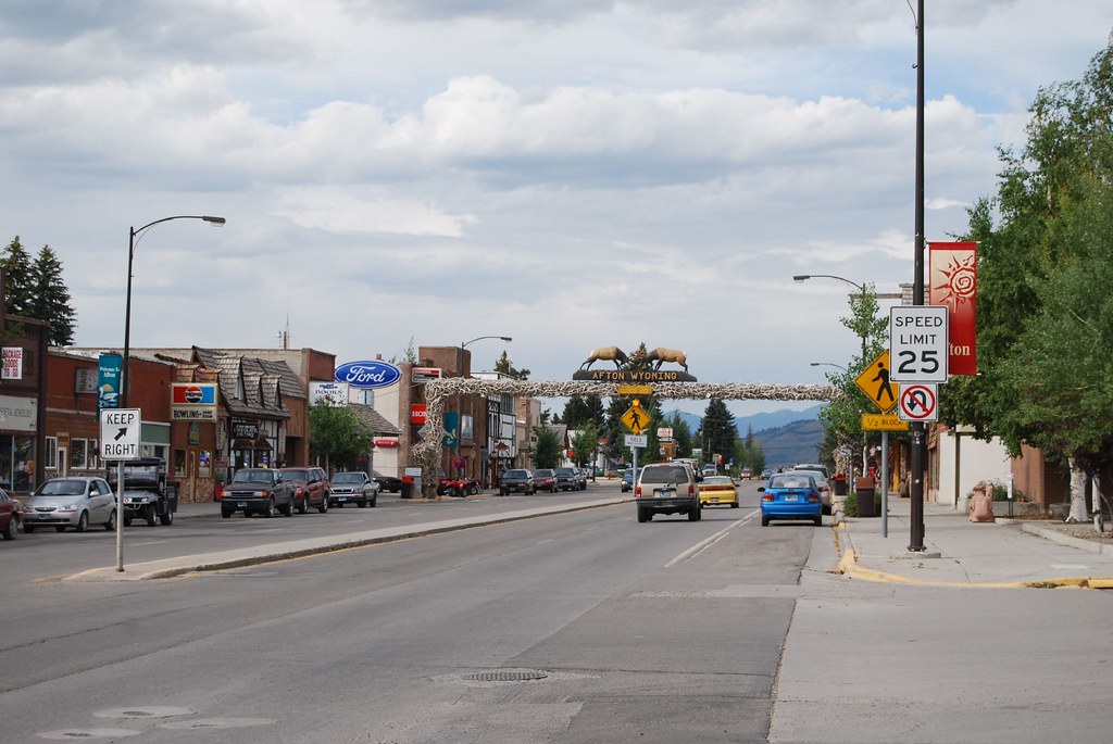 longest elk antler arch, Afton, WY Erin Kinney Flickr