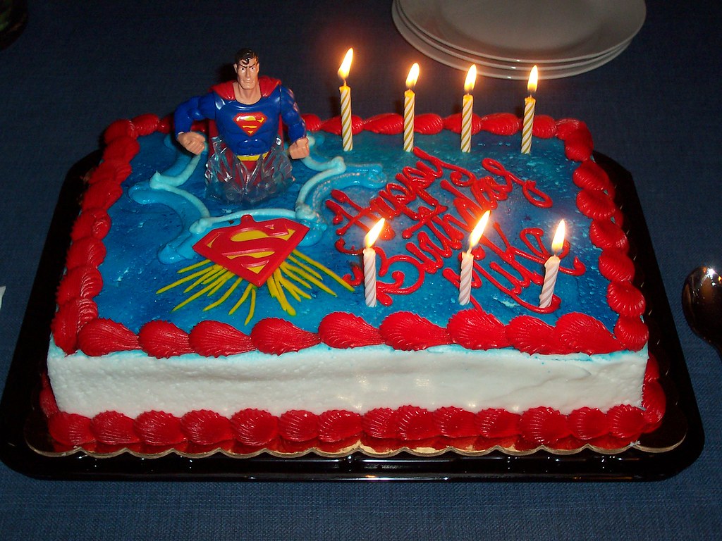 100 4982 Superman Birthday Cake Cathy Surprised Me With Th Flickr