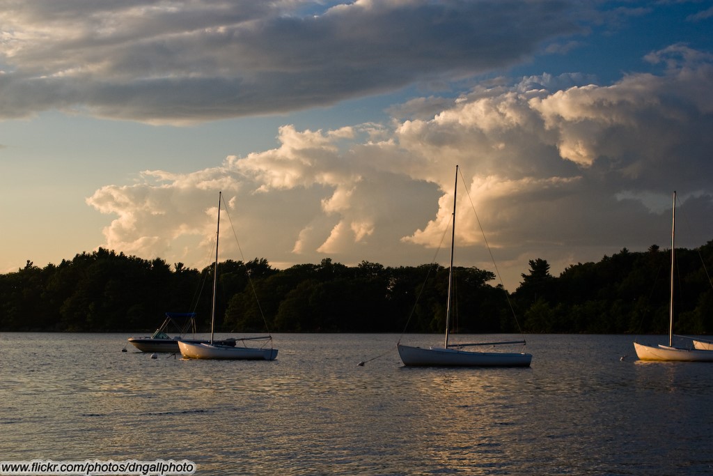 Sailboats on Spot Pond Spot Pond, Stoneham, MA Flickr