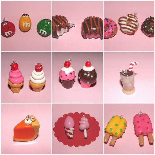 Sweet Charms (Polymer Clay) Custom order. These charms are… Flickr