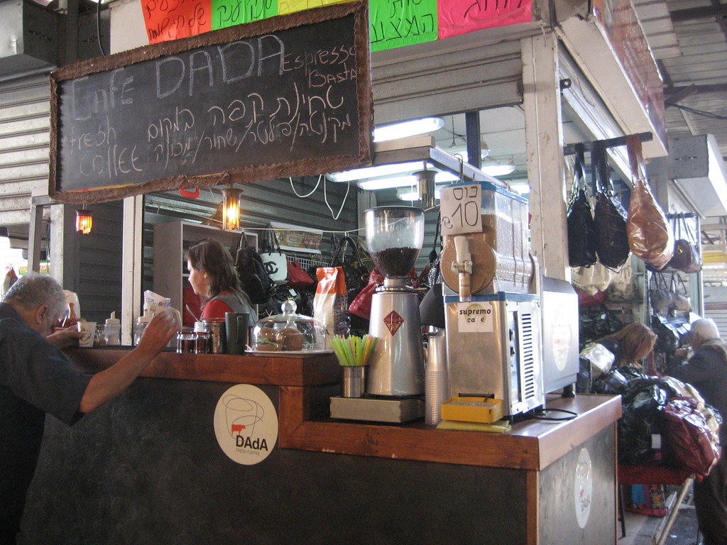 Tel Aviv, shook (Carmel shook/market) coffee shop in"Shuk … Flickr