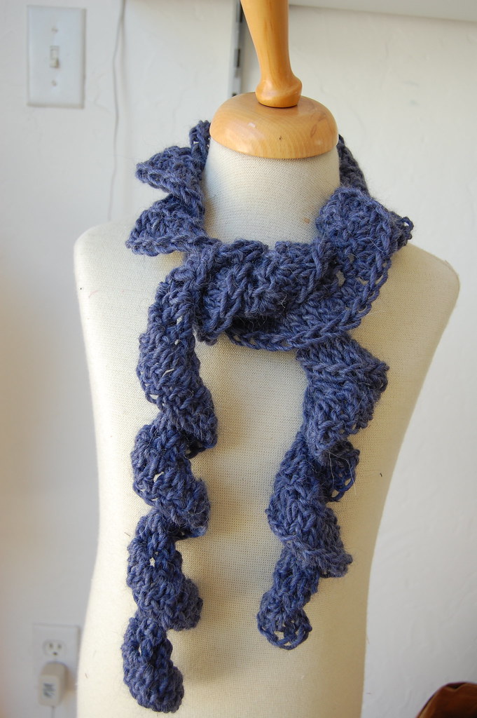 crocheted Curly Scarf Lauren Hawley Flickr