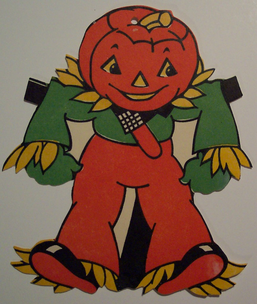 Vintage Halloween Cut Out, Scare Crow Dave Flickr