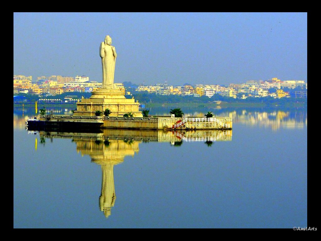 Buddha Statue Hussain Sagar Lake Buddha Statue 16 mtr. ta… Flickr