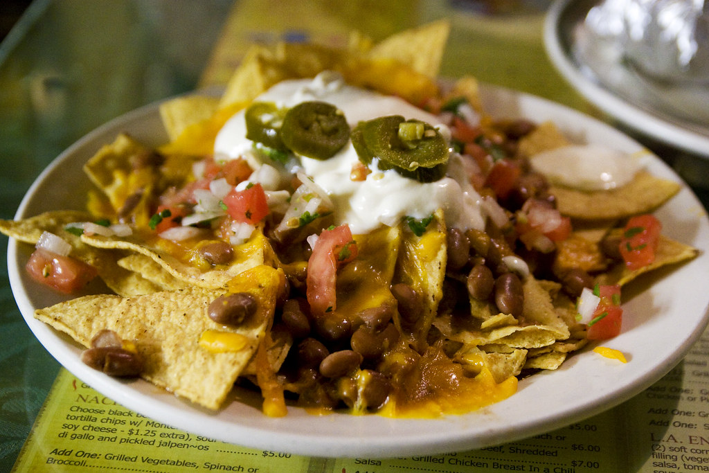 nachos LA Burrito With stuff. Note to self soy cheese ain… Flickr