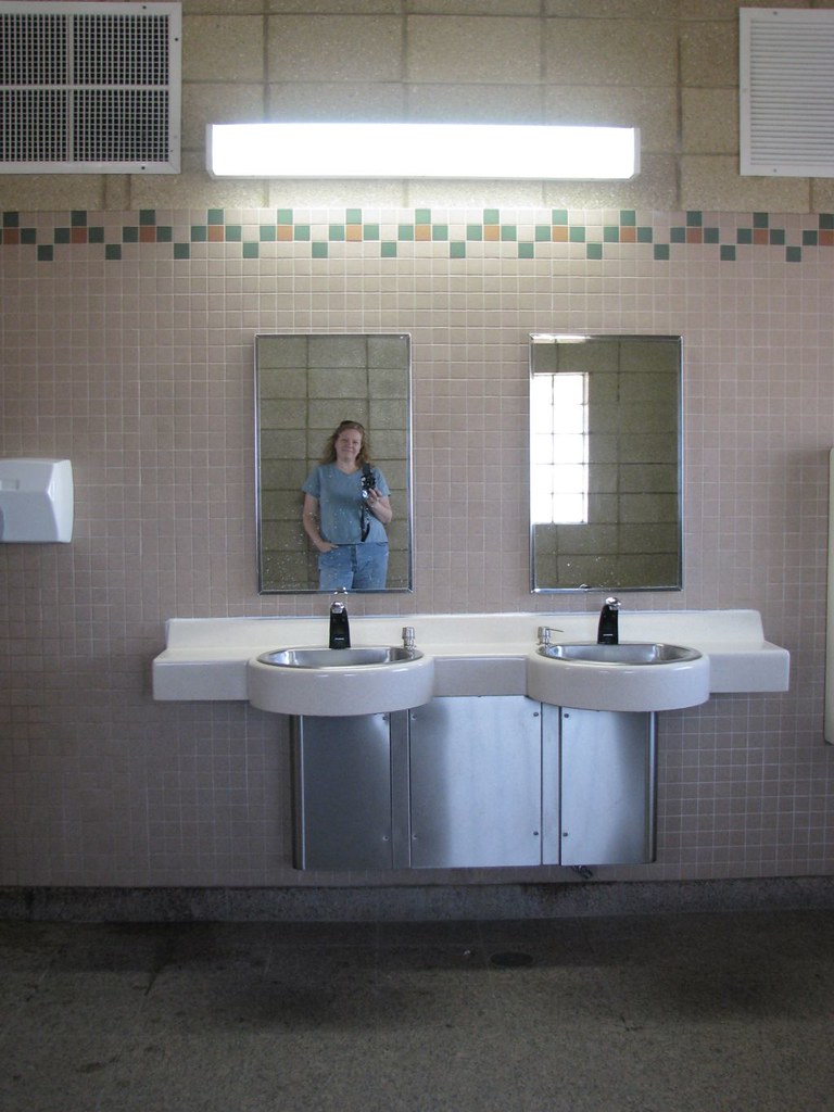 rest stop dhb This may be my favorite bathroom. It is huge… Flickr