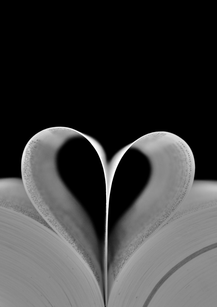 Double heart Photo of a dictionary, with two pages wrapped… Flickr