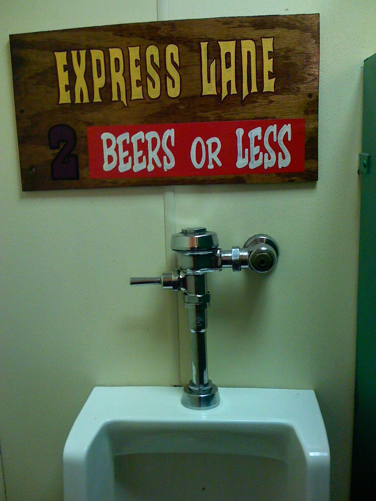 Funny Urinal Sign Funny Bathroom sign I found at a Pizza J… Flickr