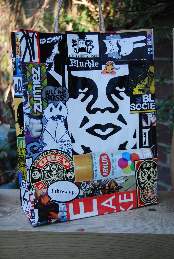 the paper bag art project (yet to have a catchy name) Flickr