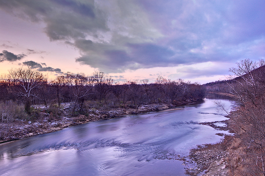 Meramec River, near Eureka, Missouri, USA view at dusk f… Flickr