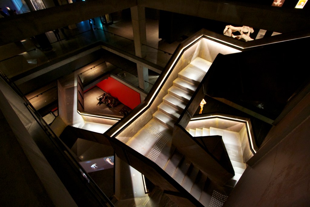Mona exhibition Stair crazy illuminated staircase in the… Flickr