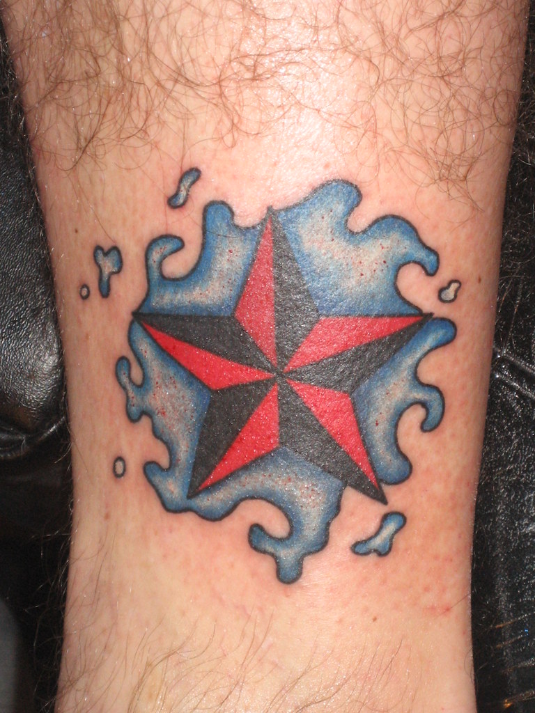 Nautical Star in Water Tattoo Sacred Heart Tattoo, Lincoln NE Flickr