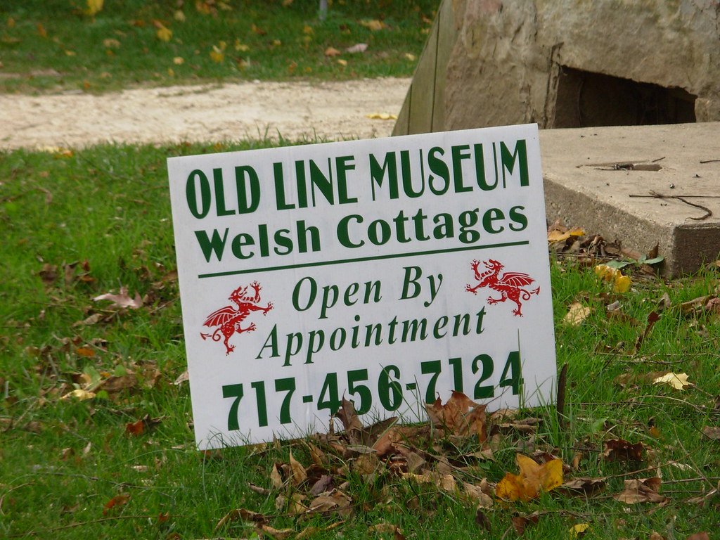 Sign at the Welsh cottages in Delta Pennsylvania Larry Flickr