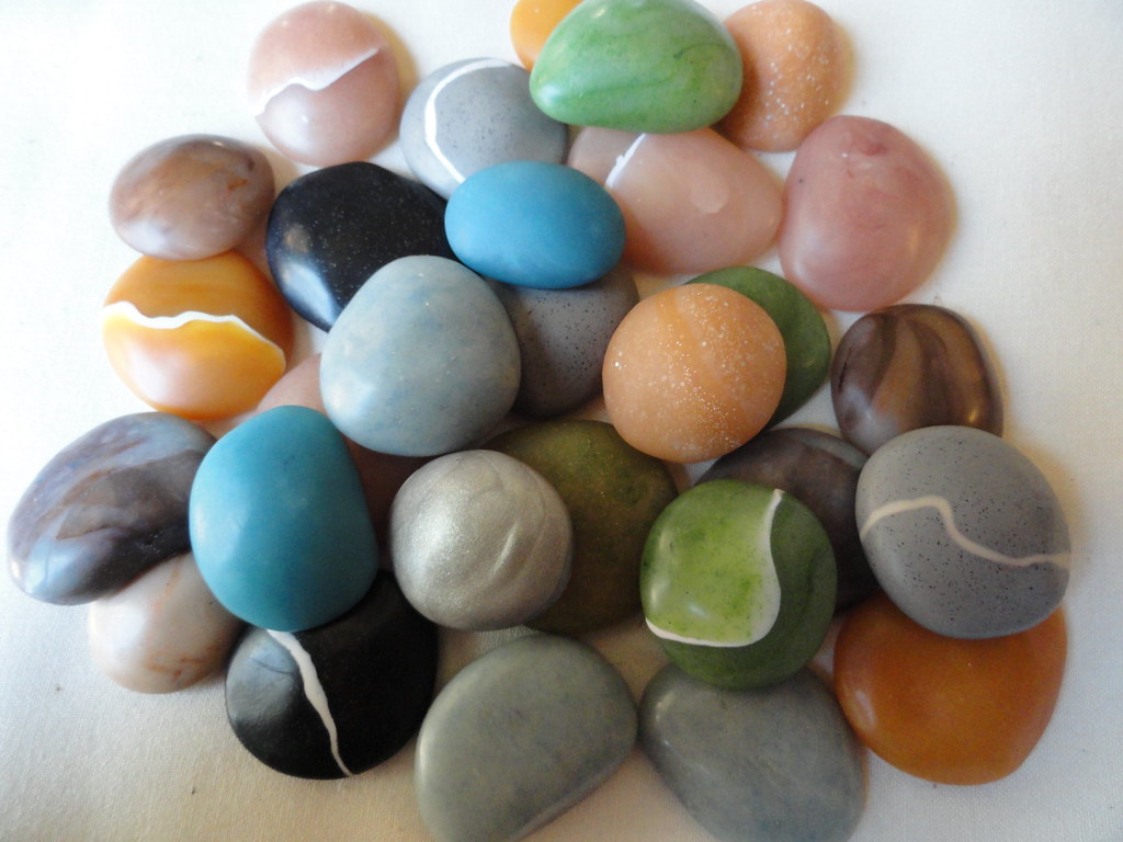 Polymer Clay Rocks! examples for an class, Polyme… Flickr