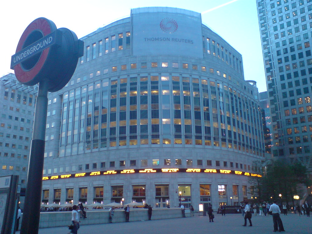 Canary Wharf, Thomson Reuters building Me Flickr