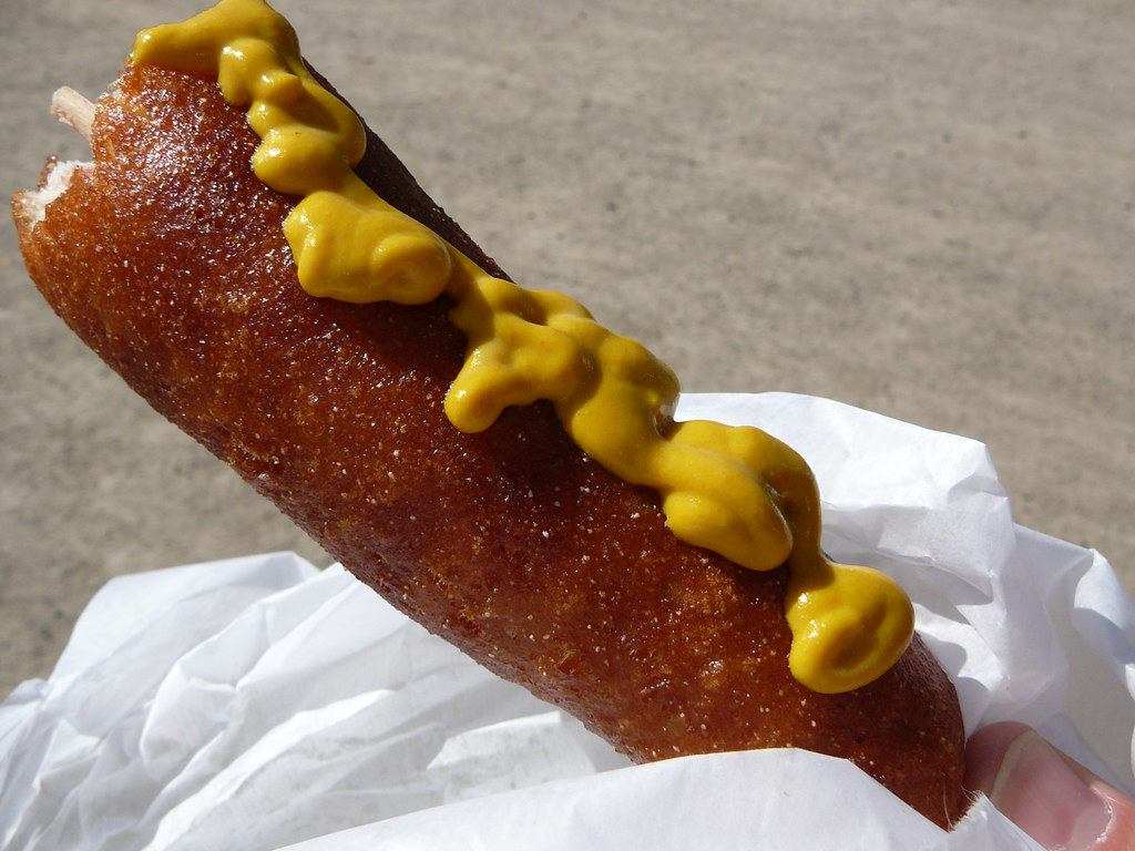 Corn Dog All this great Scottish food and Bob wanted a cor… Flickr