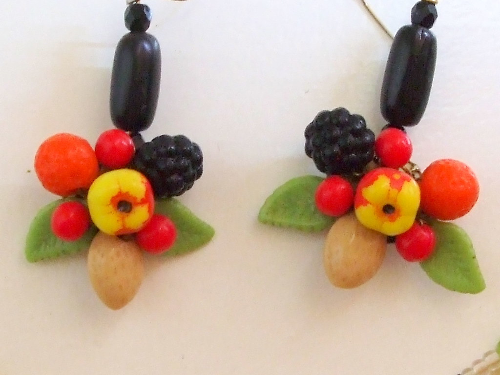 Fruit earrings Earring were originally clipons, but have … Flickr
