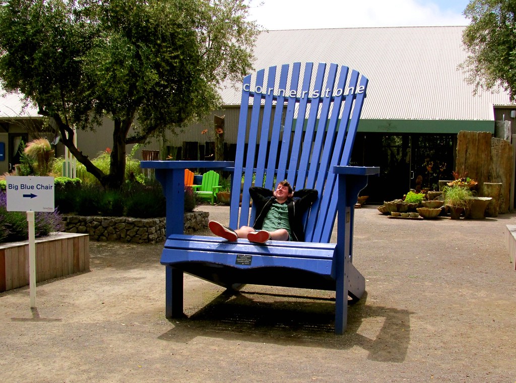 Big Blue Chair Napa Valley California Demetrios Lyras Flickr