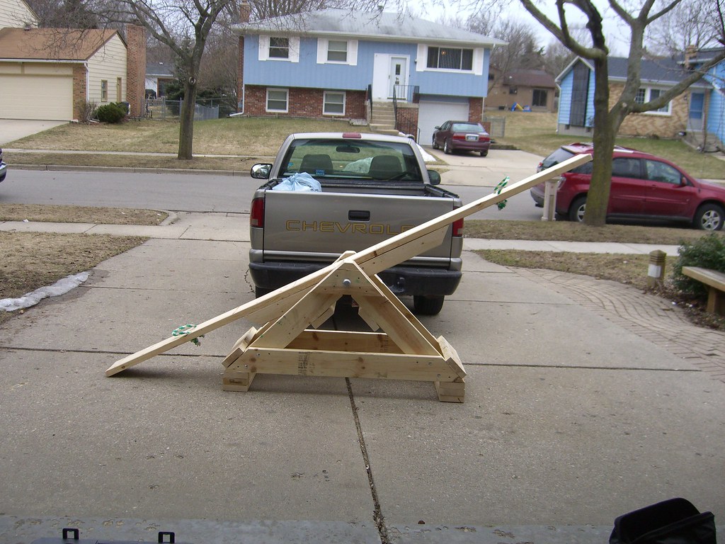 home made teeter totter 1 Mark and I, with moral support f… Flickr