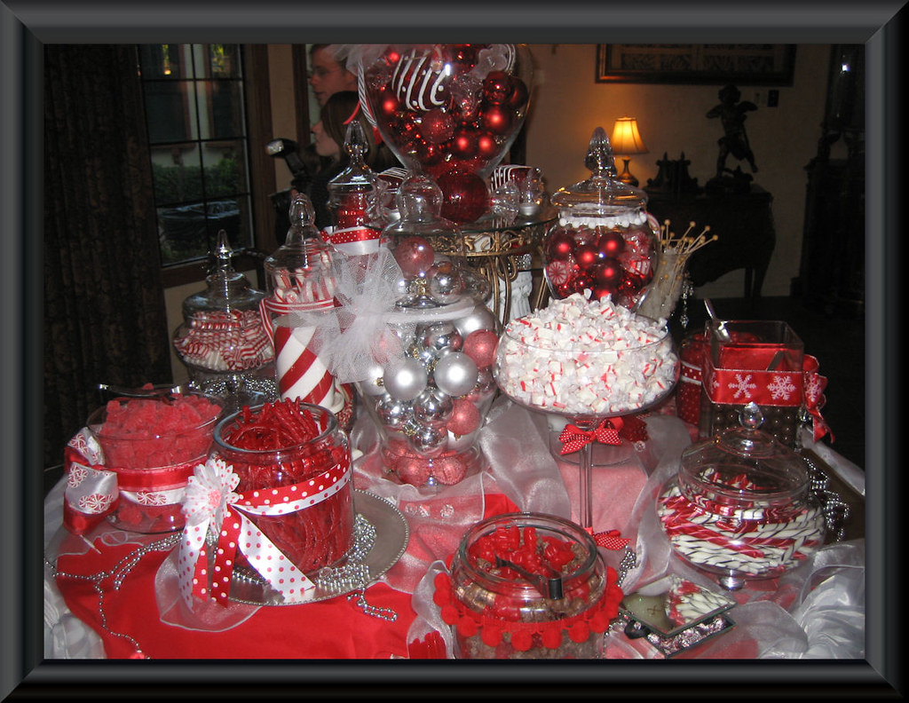 red and white candy buffet a photo on Flickriver