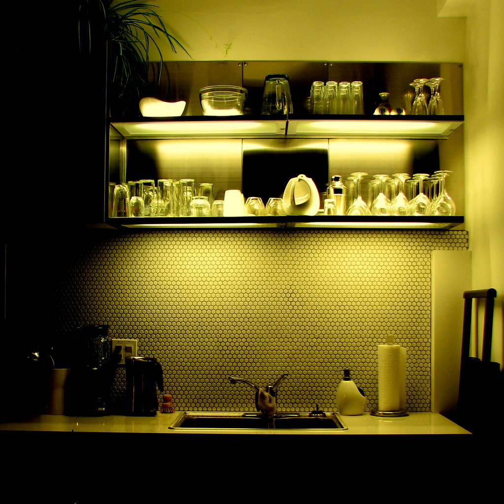 Illuminated Shelves Courtesy IKEA, with some minor metalwo… Flickr