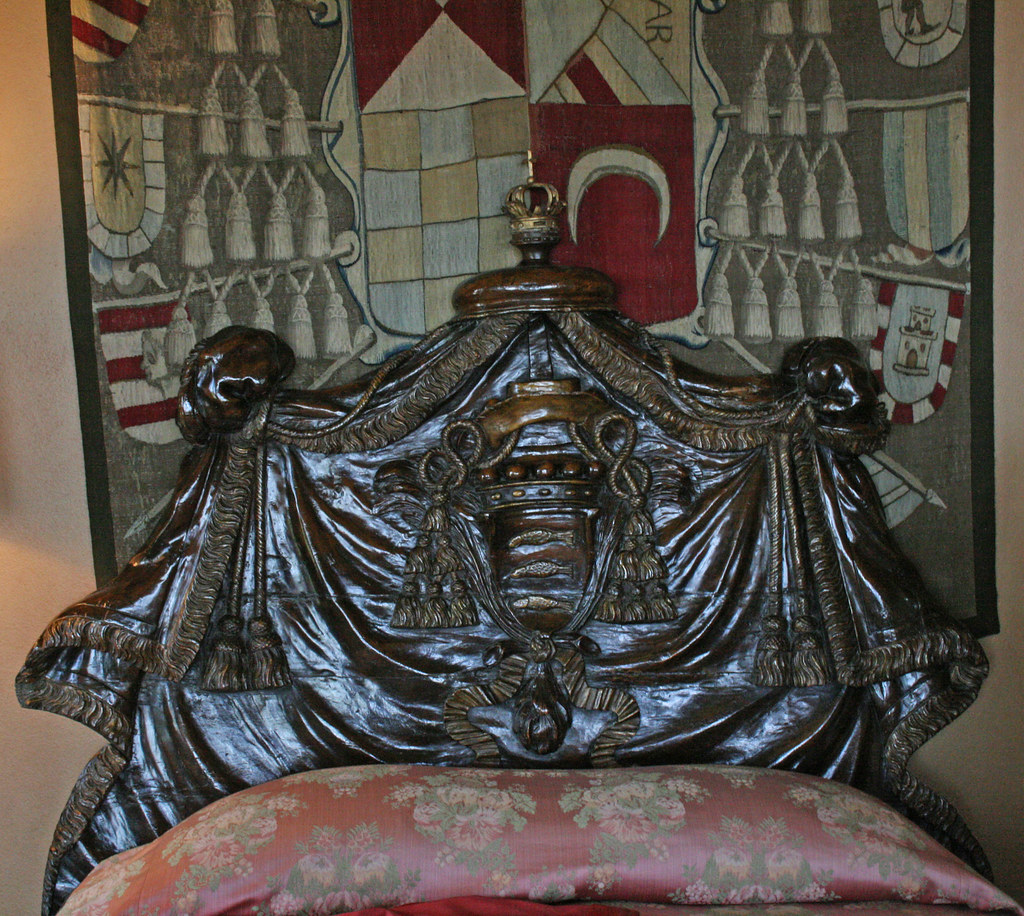 Hearst Castle headboard and tapestry Jill Clardy Flickr