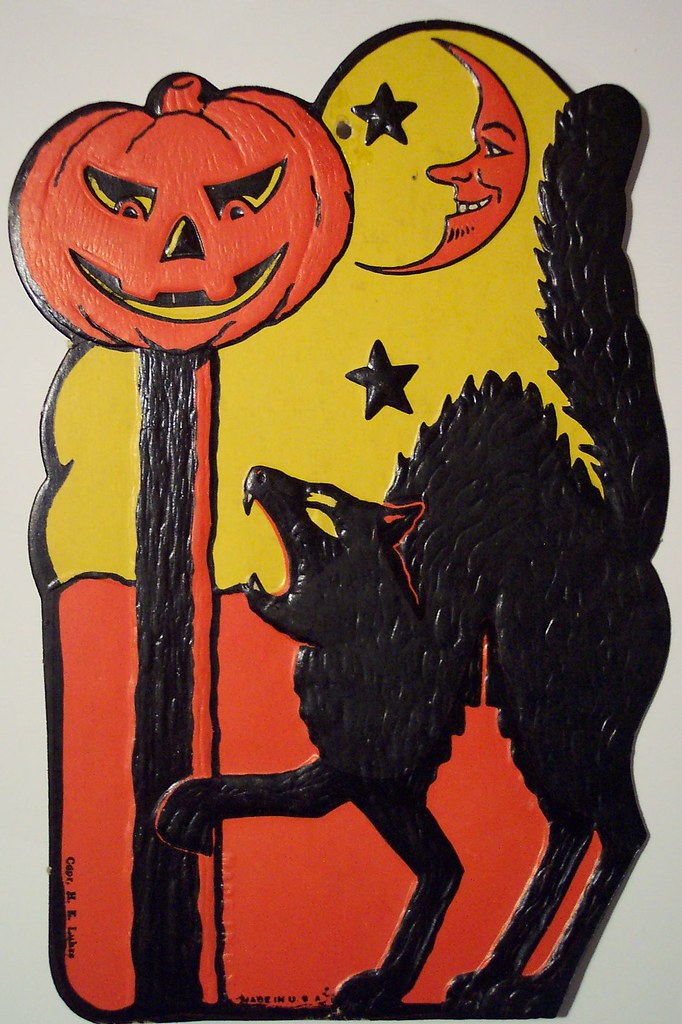 Vintage Halloween Paper Decorations