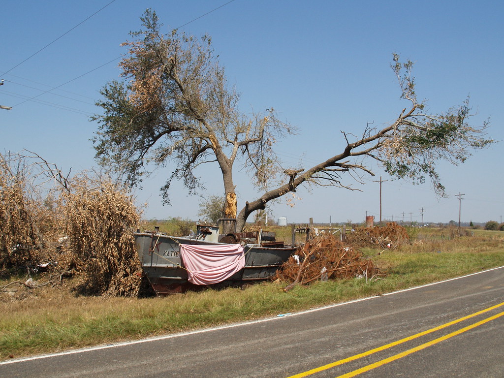 Smith Point Texas and along F.M. 562 road and Town above t… Flickr