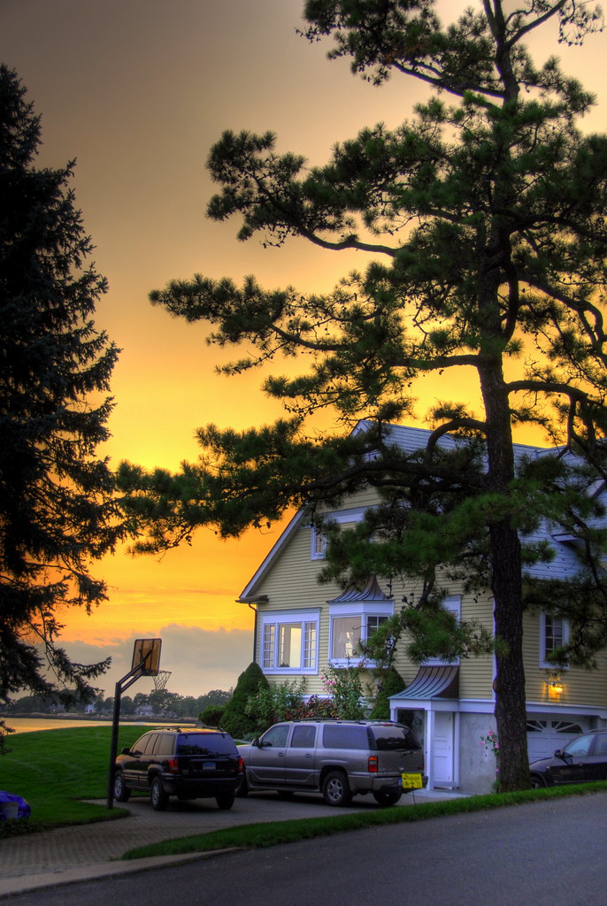 Beautiful Linden Point home at sunset Branford, CT. slack12 Flickr