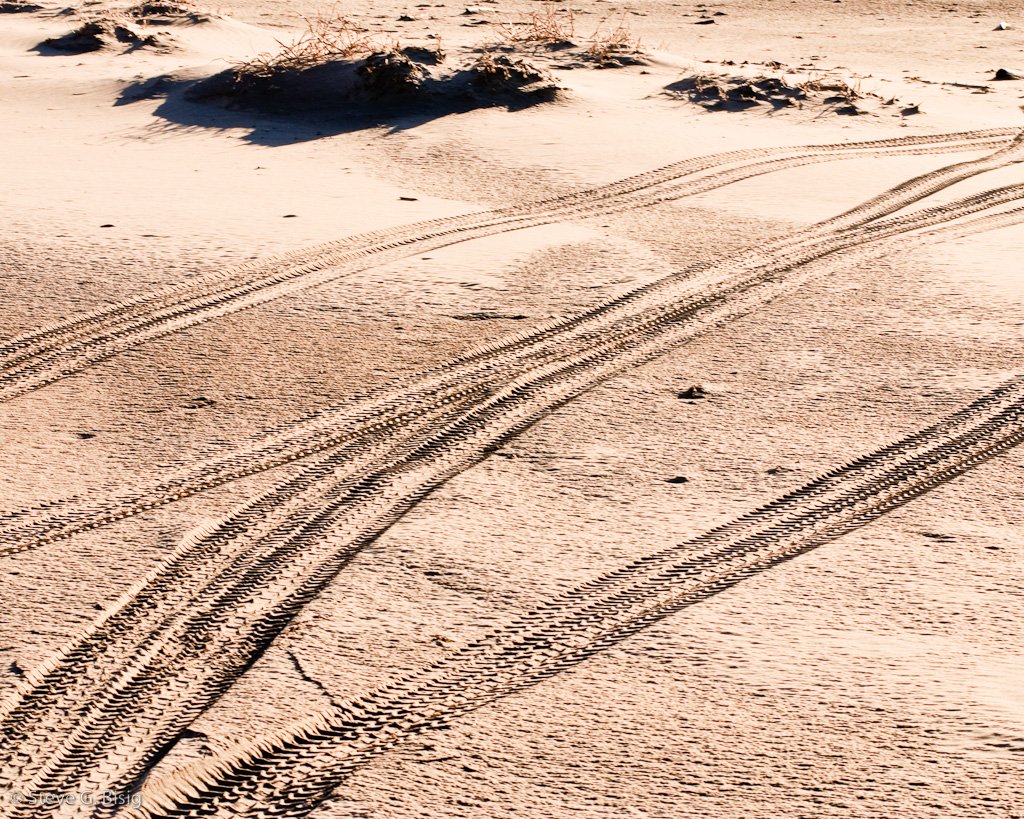 Tire Tracks in the Sand Tire tracks in the sand near Ocean… Flickr