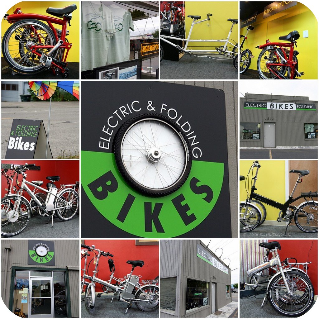 Electric & Folding Bikes Northwest A collage for my Seattl… Flickr