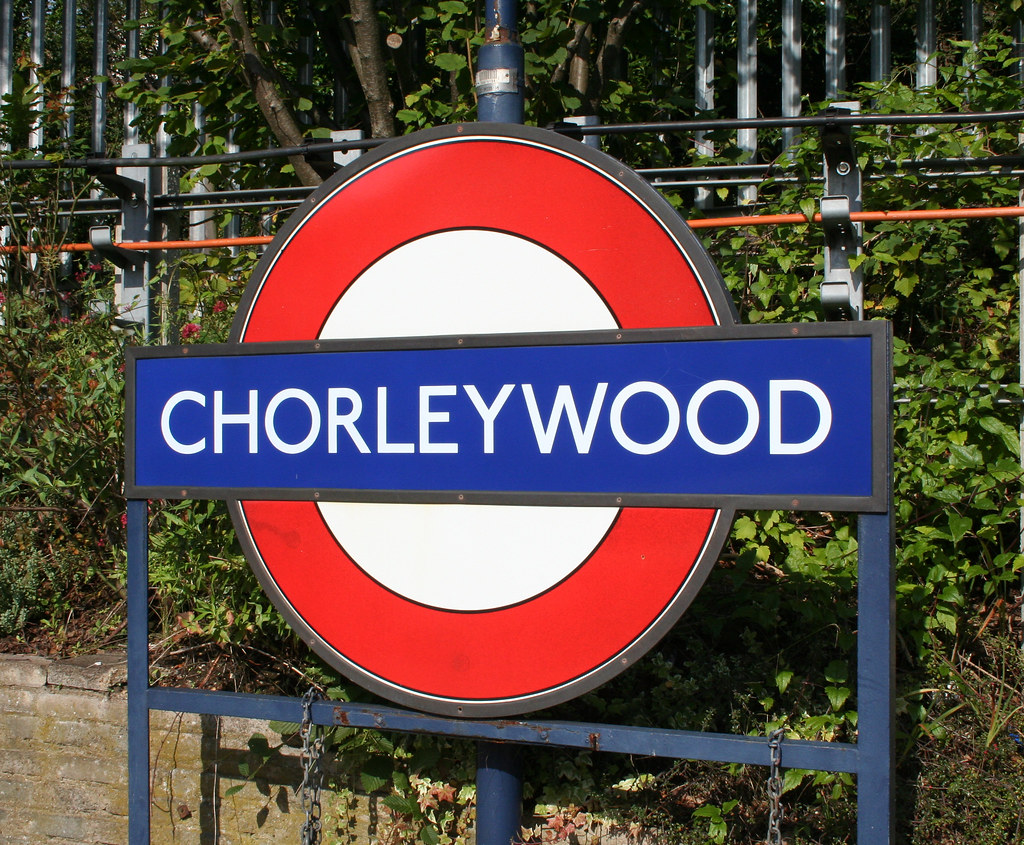 Chorleywood Underground station 1940s/50s sign bowroaduk Flickr