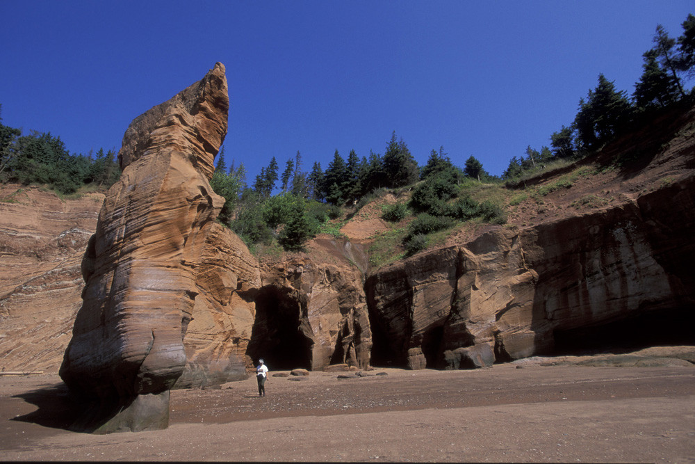 Incredible Bay of Fundy shore, Nova Scotia Unique landform… Flickr