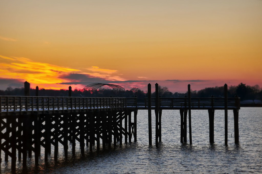 Clear and Calm Landscape Composition; "Noroton Bay Pier"; … Flickr