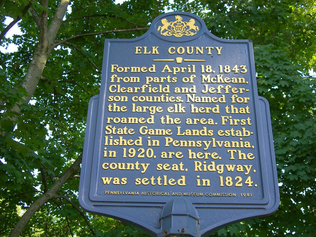 Elk County Historic Marker Ridgway, Pennsylvania Flickr