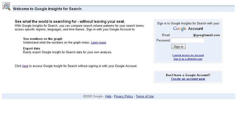 All sizes to Google Insights for Search Flickr Photo Sharing!
