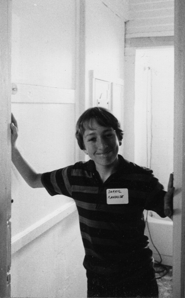 Darryl at the old Salyer house January 8, 1983 Kent Kanouse Flickr