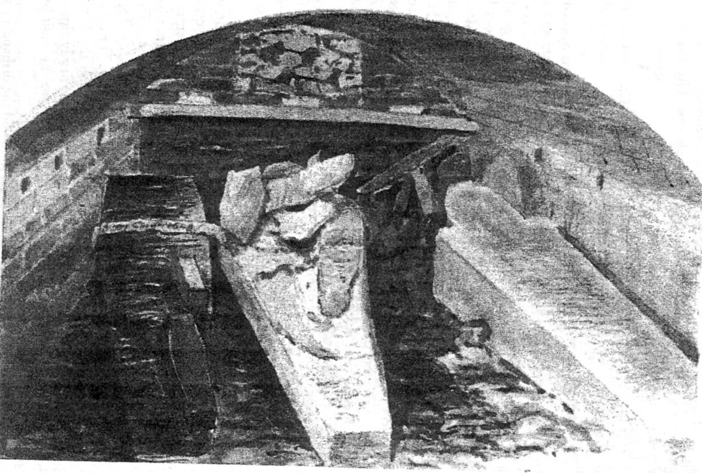 Henry VIII's coffin Sketch of the vault containing the cof… Flickr