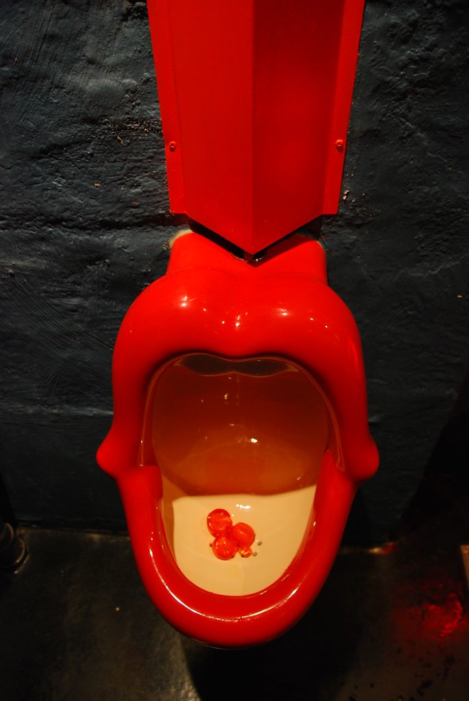 DSC_0073 Urinal in brunch place shaped like lips! Obviousl… Flickr