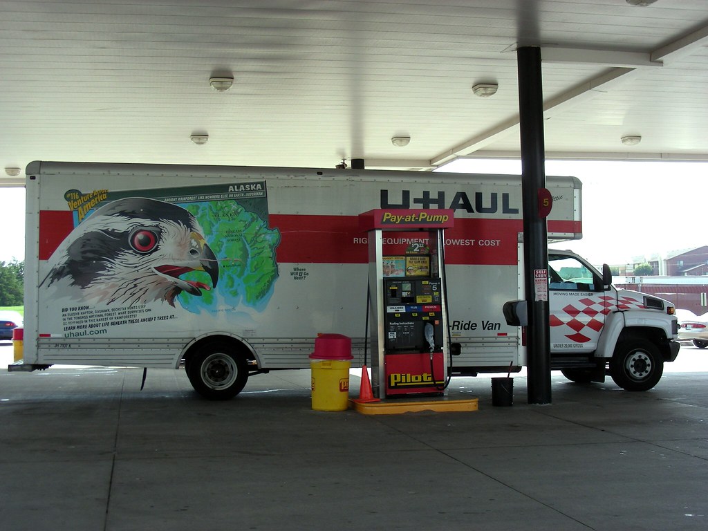 Uhaul at gas station Just a Uhaul John Flickr