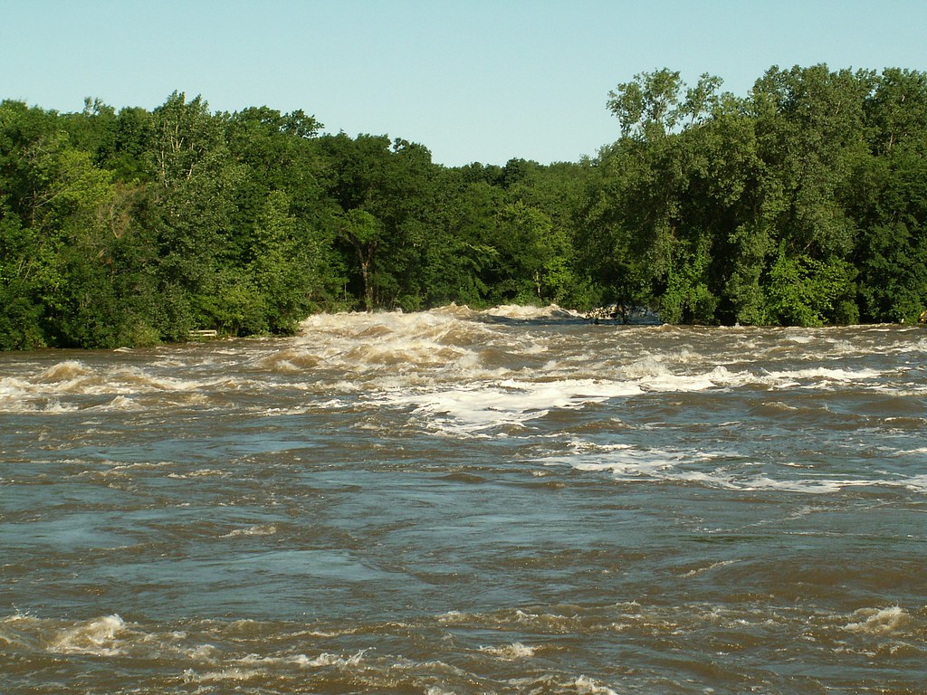 Coralville Dam flooding Water flows over the spillway at C… Flickr