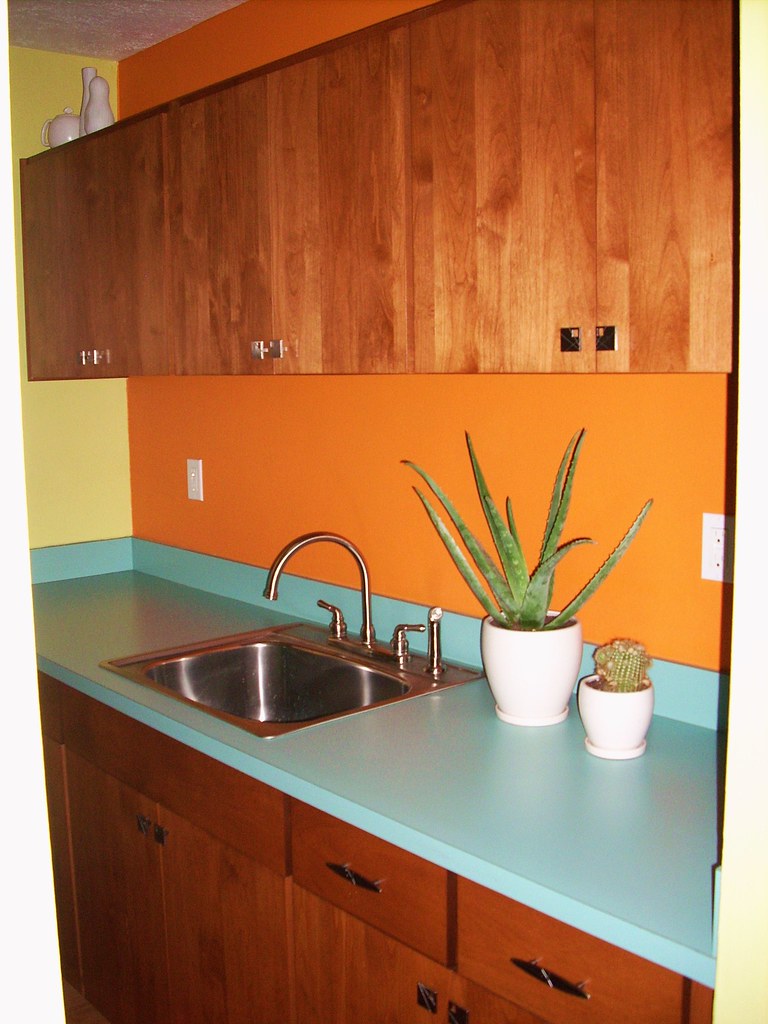 Kitchen Counter More kitchen remodel. Turquoise laminate, … Flickr