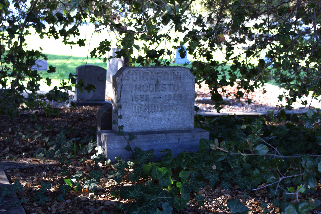 Shaded Headstone at Old Holy Cross Cemetery With burials d… Flickr