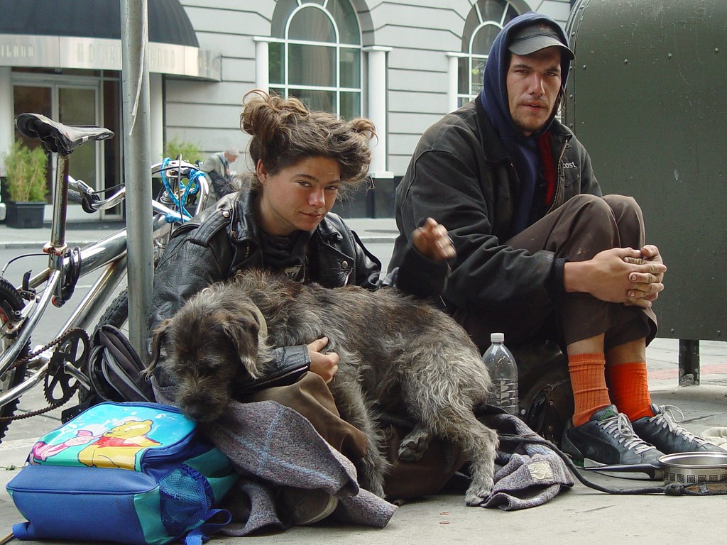 Homeless Couple with Dog in San Francisco Homeless Couple … Flickr